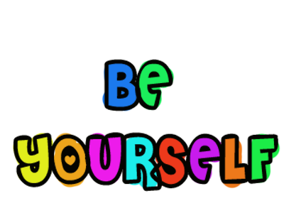 texto_png_be_yourself_by_lulaaediciones-d5o3ko7